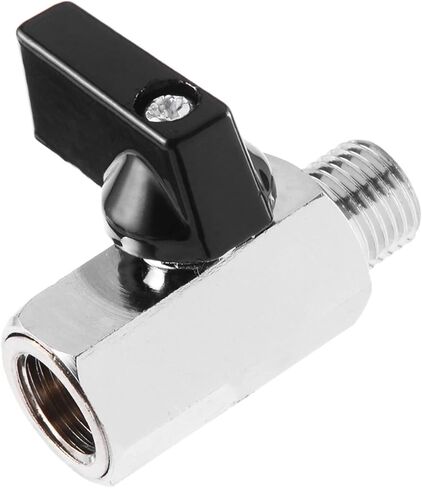 صمام 1PC 1/4 بوصة صمام الكرة النحاس المصغرة BSP ذكور إلى ضاغط الهواء الإناث لمكافحة صمام كرة الماء الزيت in Saudi Arabia