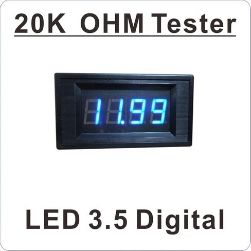 LED 3-1/2 Digital OHM Reader 20K OHMMETER RESTANCE METER OHM METER REACK in Saudi Arabia