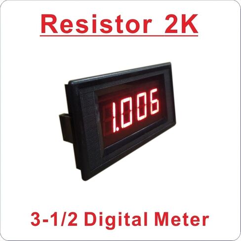 -Closed Type Meter Power Supply DC 24V LED 3.5 Digital Meter Resistance 2K Meter Meter Tester in Saudi Arabia