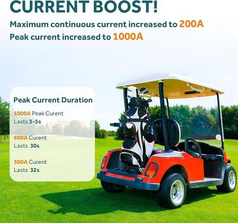 بطارية 36V الليثيوم ، بطاريات عربة غولف 3.84 كيلو وات في الساعة مع 200A BMS ، بطارية 25A LIFEPO4 مع شاحن ، 1000A ذروة تيار مثالي لعربة الجولف ، الطاقة الشمسية ، محرك التصيد (100AH) in Kuwait
