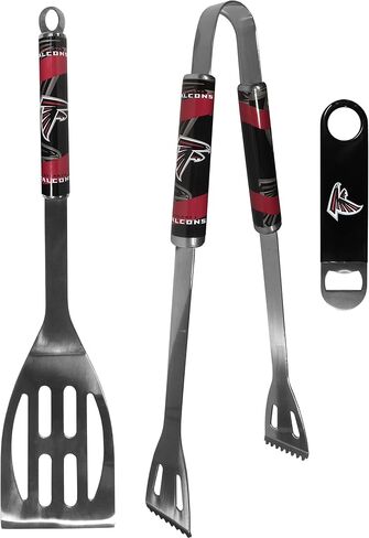 Siskiyou Sports NFL Atlanta Falcons Unisex 2 pc BBQ Set and Bottle Opener, Team Colors, One Size in Saudi Arabia