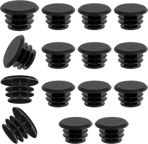 Teaaha 15 Pcs Black Plastic Handlebar Bar End Plugs Plugs Bicycle Bar End Caps for Road, Mountain Bikes, Universal Fit for Most Bicycle Handlebars in Saudi Arabia
