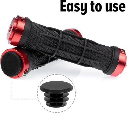 Teaaha 15 Pcs Black Plastic Handlebar Bar End Plugs Plugs Bicycle Bar End Caps for Road, Mountain Bikes, Universal Fit for Most Bicycle Handlebars in Saudi Arabia