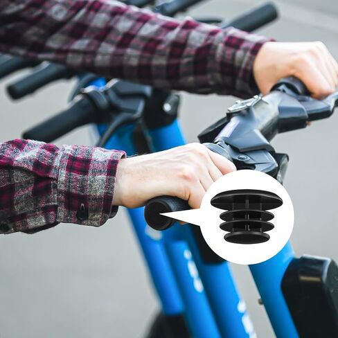 Teaaha 15 Pcs Black Plastic Handlebar Bar End Plugs Plugs Bicycle Bar End Caps for Road, Mountain Bikes, Universal Fit for Most Bicycle Handlebars in Saudi Arabia