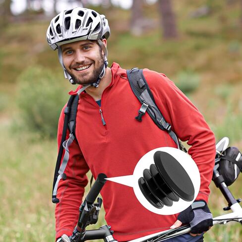 Teaaha 15 Pcs Black Plastic Handlebar Bar End Plugs Plugs Bicycle Bar End Caps for Road, Mountain Bikes, Universal Fit for Most Bicycle Handlebars in Saudi Arabia