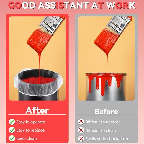 30 Pcs Fine Mesh Filter Bags - 5 Gallon, 2 Gallon & 1 Gallon - Disposable Paint Strainer with Elastic Top Opening - Hydroponic Filter Bag (White) in Kuwait