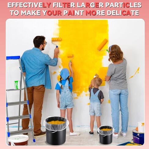 30 Pcs Fine Mesh Filter Bags - 5 Gallon, 2 Gallon & 1 Gallon - Disposable Paint Strainer with Elastic Top Opening - Hydroponic Filter Bag (White) in Kuwait