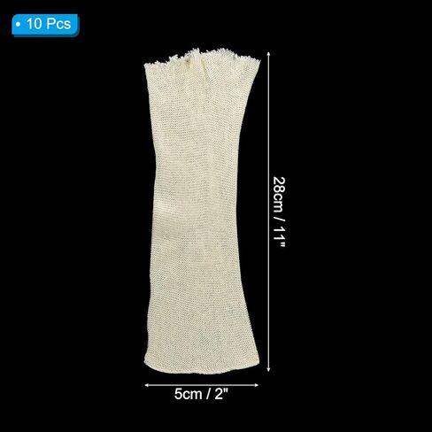 PATIKIL Brewing Bag, 5 Pack 11 x 2 Inch Hops Grain Brewing Bags Home Brewing or Micro Brewing Cotton Mesh Steeping Bags for Beer Wine Soup Tea Nut Milk in Saudi Arabia