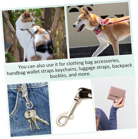 balacoo 24Pcs Heavy Duty Snap Hooks for Pet Leash Versatile Swivel Bolt Snaps Locking for Dog Leashes Keychains and More in Saudi Arabia