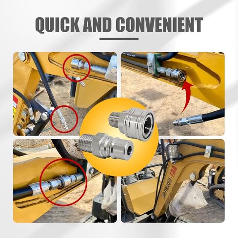 The M16-M14 hydraulic accessory quick connection adapter is suitable for mini excavators and is compatible with AGTH12 in Saudi Arabia