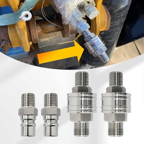 The M16-M14 hydraulic accessory quick connection adapter is suitable for mini excavators and is compatible with AGTH12 in Saudi Arabia