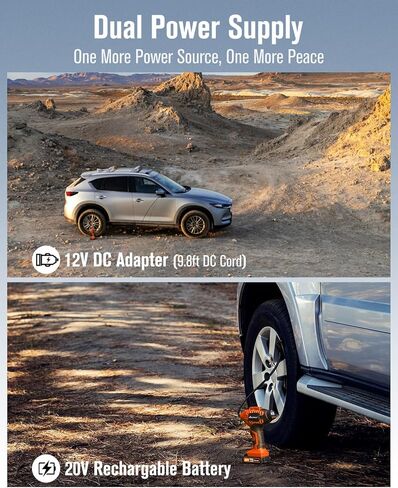 ضاغط هواء منفاخ إطارات Avid Power، مضخة إطارات سيارة لاسلكية 20 فولت مع بطارية ليثيوم أيون قابلة لإعادة الشحن، ضاغط إطارات محمول مع محول تيار مستمر 12 فولت، مقياس ضغط رقمي، للعديد من المواد القابلة للنفخ (وردي) in Kuwait