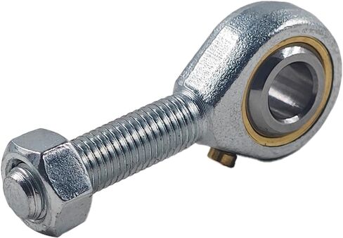 2pcs posb6 محمل نهاية قضيب الذكور ، 9.5 ملم يتحمل مع 3/8-24 خيط اليد اليمنى ، Chrome الفولاذ المصدر ذاتيا heim المفصل مع مقبس كرة الدقة ، مربى الصف الصناعي المشمولة in Kuwait