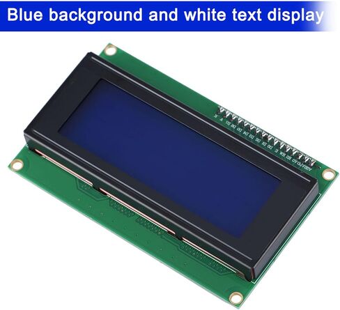 I2C TWI 20X4 LCD Screen Display Module Crystal Clear Blue Background White Text Display Simplify Circuit Low Consumption Suitable for Electronic Display Instruments in Saudi Arabia