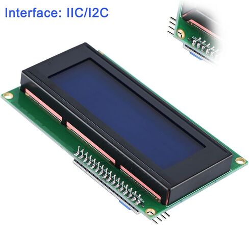 I2C TWI 20X4 LCD Screen Display Module Crystal Clear Blue Background White Text Display Simplify Circuit Low Consumption Suitable for Electronic Display Instruments in Saudi Arabia