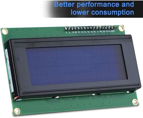I2C TWI 20X4 LCD Screen Display Module Crystal Clear Blue Background White Text Display Simplify Circuit Low Consumption Suitable for Electronic Display Instruments in Saudi Arabia