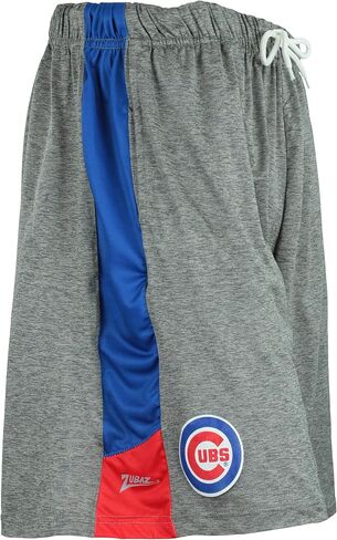 Zubaz MLB Men's Tonal Gray Space Dye W/Solid Stripe Short in Saudi Arabia