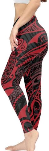 Irisjudy Womens High Pherensed Pants Pants Pratible Presents Pants ، Aztec Tribal Contanced Lagging for Gym in Kuwait