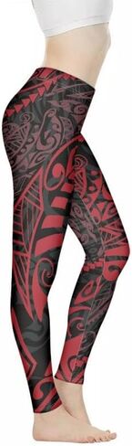 Irisjudy Womens High Pherensed Pants Pants Pratible Presents Pants ، Aztec Tribal Contanced Lagging for Gym in Kuwait