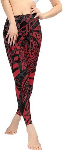 Irisjudy Womens High Pherensed Pants Pants Pratible Presents Pants ، Aztec Tribal Contanced Lagging for Gym in Kuwait
