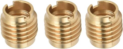 5Pcs Beer Tap Handle Nuts, Brass Threaded Beer Tap Beer Faucet Handle Inserts for 3/8in‑16 UNC External Thread for Wooden Tap Handles Homebrew Hardware in Saudi Arabia