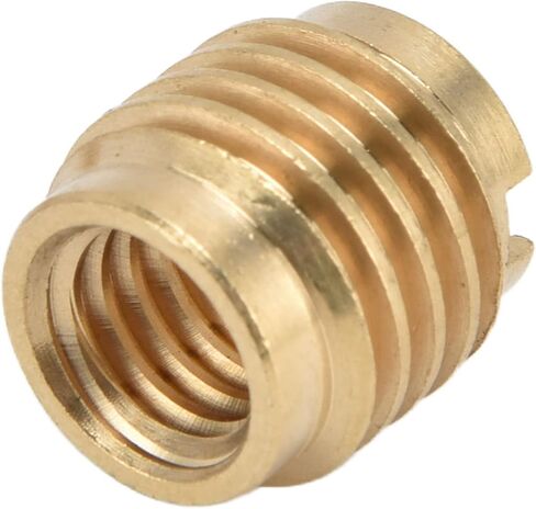 5Pcs Beer Tap Handle Nuts, Brass Threaded Beer Tap Beer Faucet Handle Inserts for 3/8in‑16 UNC External Thread for Wooden Tap Handles Homebrew Hardware in Saudi Arabia