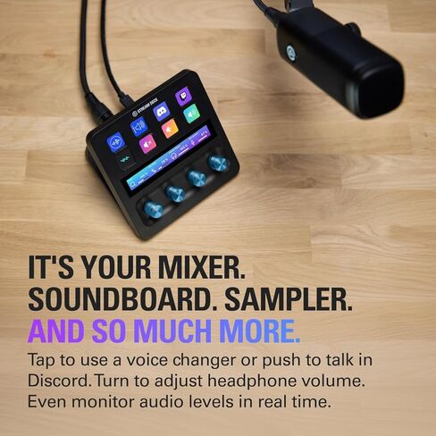 Elgato XLR Dock – For Stream Deck +, XLR-to-USB Mic Interface, Customizable Audio Mixer, 75 dB Gain/Phantom Power/Clipguard – Mac/PC, Stream Deck Not Included (Renewed) in Saudi Arabia