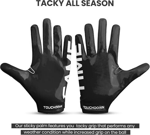 Youth Football Gloves, Men's & Youth Boys Silicone Grip Sticky Wide Receiver Gloves for Kids in Saudi Arabia