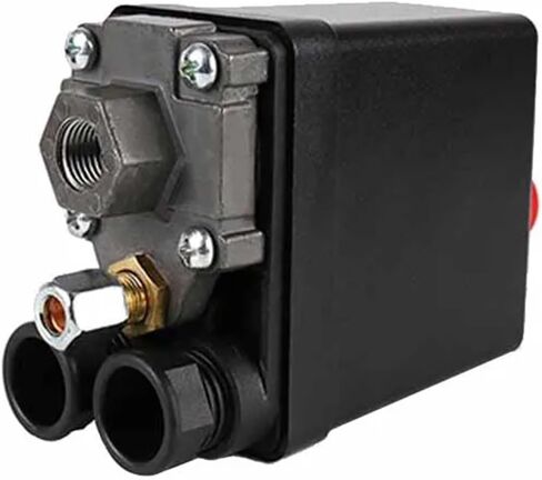 120V/240V 70-115 Psi Air Compressor Pressure Switch 5-8 Bar Small Air Pump Control Valve 1-4 Port LF10-L(1 Hole,0.6-0.8MPA) in Saudi Arabia