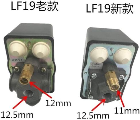 Adjustable Pressure Switch 220V 380V Air Compressor Controller Water Pump Accessories LF19(1H 11-13KG 12-12.5MM) in Saudi Arabia