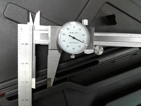 CME Dial Caliper Set, Includes 6" and 12" Dial Calipers, White Dial Face Color, 0.001" Measurement Increment in Saudi Arabia
