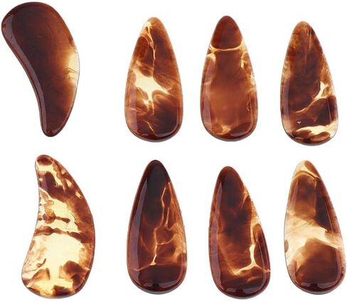 Premium Finger Picks Set for Chinese Zither Instrument with Storage Case - 8 Pieces, Middle in Kuwait