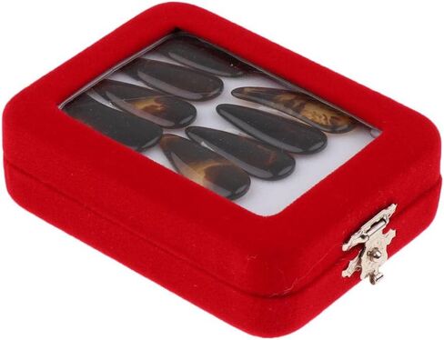 Premium Finger Picks Set for Chinese Zither Instrument with Storage Case - 8 Pieces, Middle in Kuwait