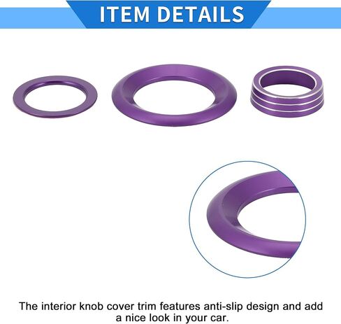5 PCS AC AC Air Complementer Engine START SPEAKER CONTROW SWIVE COVER RING متوافق مع هوندا سيفيك 2016-2021 ، سبيكة الألومنيوم القوية الأحمر in Saudi Arabia