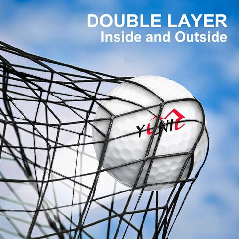 YUNIC Golf Driving Cage with Metal Frame - Choose Standard Hitting Target or Simulator Impact Screen in Saudi Arabia
