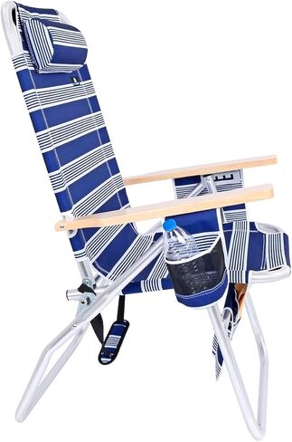 Big Jumbo 500 LBS XL كرسي شاطئ شاق واسع للخدمة للبالغين الكبار والطويلون ، أنابيب الألومنيوم - 4 مواقف مستلقية in Kuwait