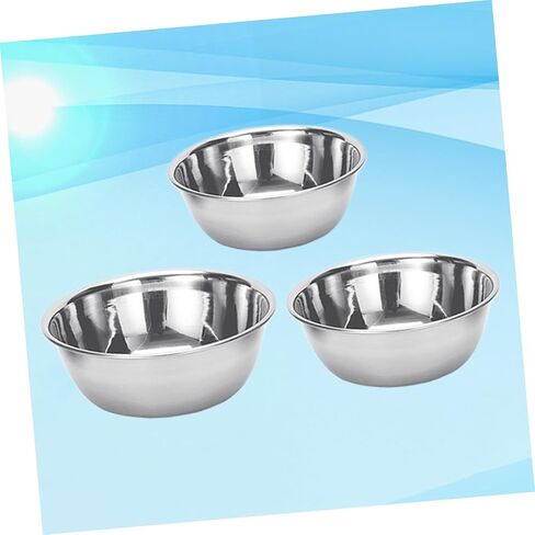 SANDIGLE 3PCS معالجة الصلب المقاوم للصدأ الأطباق الأوعية اليود للصالونات مختبرات المنزل استخدام سهلة التنظيف متعددة الأغراض in Saudi Arabia