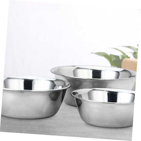 SANDIGLE 3PCS معالجة الصلب المقاوم للصدأ الأطباق الأوعية اليود للصالونات مختبرات المنزل استخدام سهلة التنظيف متعددة الأغراض in Saudi Arabia