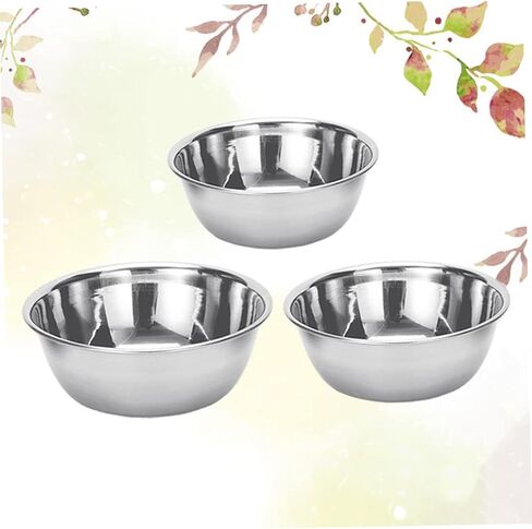 SANDIGLE 3PCS معالجة الصلب المقاوم للصدأ الأطباق الأوعية اليود للصالونات مختبرات المنزل استخدام سهلة التنظيف متعددة الأغراض in Saudi Arabia