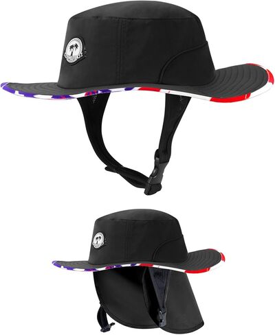 Tontron Surf Bucket Hat with Chin Straps and Neck Flap for Surfing, SUP,Kayaking,and Watersports in Saudi Arabia