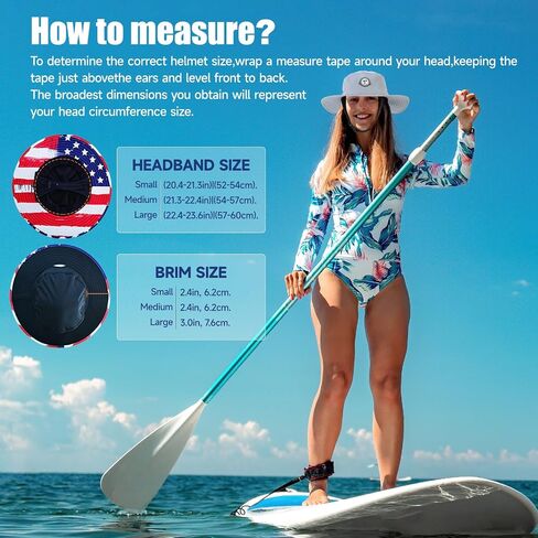 Tontron Surf Bucket Hat with Chin Straps and Neck Flap for Surfing, SUP,Kayaking,and Watersports in Saudi Arabia