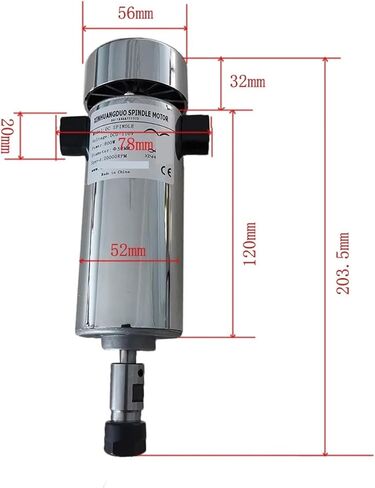 بذور الهواء 0.8 كيلو وات DC110V 20000 دورة في الدقيقة مجموعة محرك المغزل ER11 in Kuwait