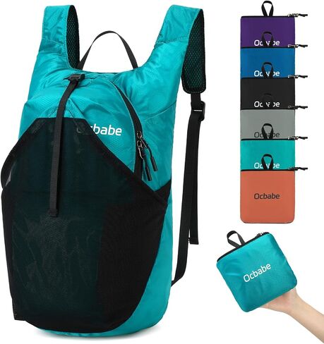 Ultra Lightweight Foldable Backpack,Water Resistant Small Packable Hiking Daypack Outdoor Camping Travel Bag in Kuwait