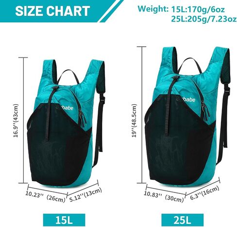Ultra Lightweight Foldable Backpack,Water Resistant Small Packable Hiking Daypack Outdoor Camping Travel Bag in Kuwait