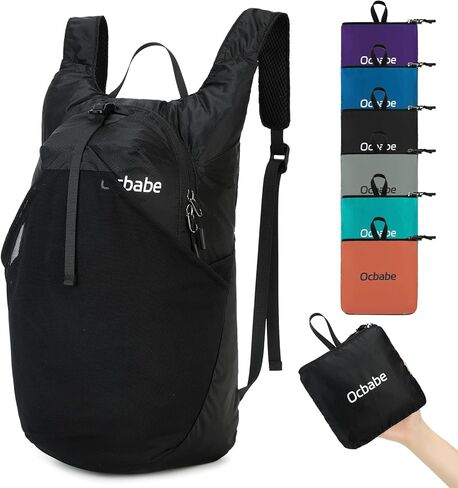15L Small Packable Lightweight Backpack Hiking Daypack Water Resistant Foldable Outdoor Camping Travel Bag for Women Men in Kuwait