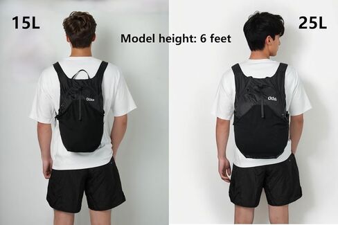 15L Small Packable Lightweight Backpack Hiking Daypack Water Resistant Foldable Outdoor Camping Travel Bag for Women Men in Kuwait