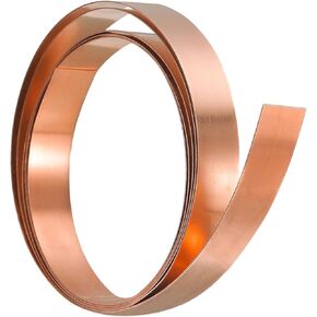 لفة نحاسية رقيقة ، طولها 1 متر طبق نقي ، سماكة لفة النحاس 0.4 مم عرض 30-55 مم ، رقائق معدنية من النحاس مناسبة للآلات الدقيقة ، (0.4x45x1000mm) in Kuwait