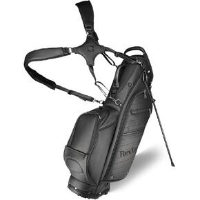 RevCore LT Lightweight Golf Stand Bag by CaddyDaddy – Premium Synthetic Leather Carry Golf Bag for Men & Women with 5-Way Divider, Cooler Pocket, Dual Strap – Golf Bag with Stand in Saudi Arabia