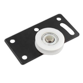 1PAIR الأثاث خزانة باب منزلق مع السكك الحديدية المنزلق ونظام البكرة المعلقة معلقة Caster Caster Wheel in Kuwait