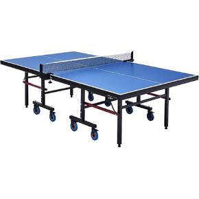 VEVOR Ping Pong Table, Professional Table Tennis Game, Indoor MDF Portable Table Tennis Table, Foldable Ping Pong Table with Quick Clamp Net and Lockable Wheel, 10 Minute Easy Assembly, 25mm Tabletops in Saudi Arabia